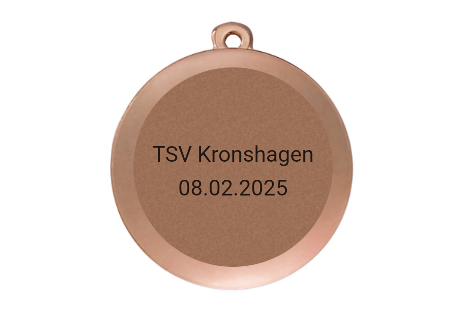 Medaille Fußball D112A Ø 50mm - Bronze / 50 mm