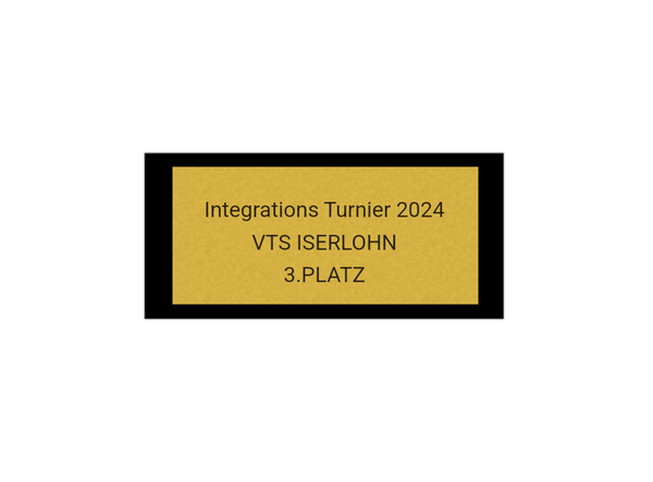 Fussballpokal 87-0 - Gold Schwarz / 39 cm