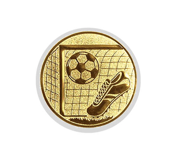 Glas Pokal 8805 blau Schild & Emblem - Silber Blau / 20 cm