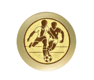 Fussballpokal 3939 - Altgold / 22 cm