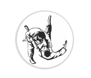 Glas Pokal 8805 blau Schild & Emblem - Silber Blau / 20 cm