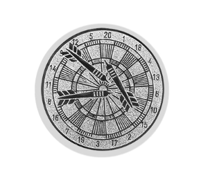 Glastrophäe 136-2 Schild & Emblem - Bunt / 15 cm