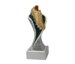 Fußballschuh Pokal FG4031 - 17 cm / Silber Gold Grün