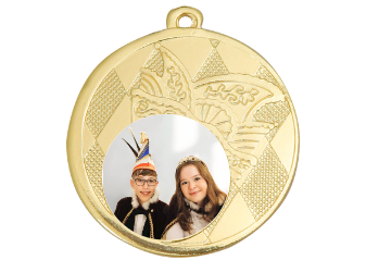 Karnevals Medaille D121 - 50 mm / Gold