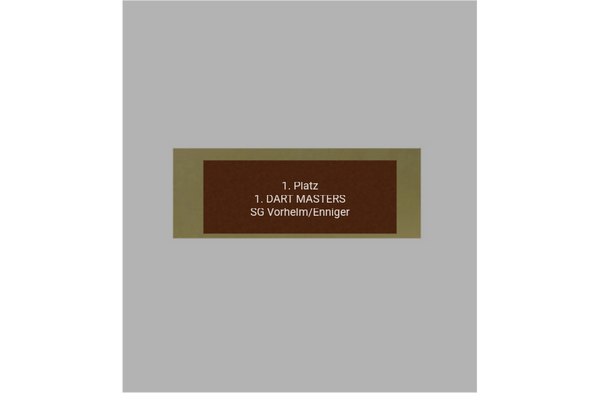 Glas Pokal Dart FG011 - 19 cm / Transparent Schwarz