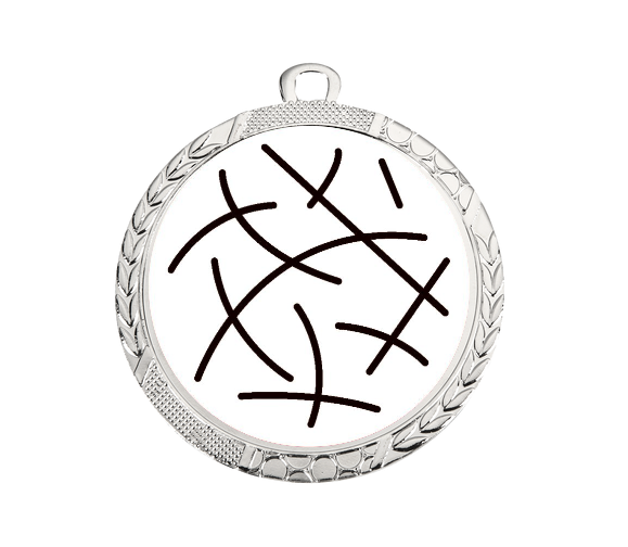 Medaille D113 Ø 60 mm - Silber / 60 mm