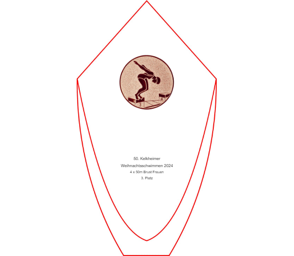 Glaspokal GL.047 - Blau / 20.5 cm / Laser-Gravur