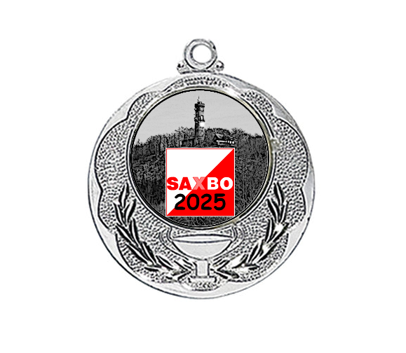 Medaille 028L Ø 40 mm - Silber / 50 mm