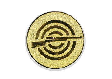 Glastrophäe 136-4 Schild & Emblem - 13 cm / Blau
