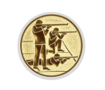 Glas Pokal 8805 blau Schild & Emblem - Silber Blau / 20 cm