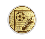 Glas Pokal 8805 blau Schild & Emblem - Silber Blau / 20 cm