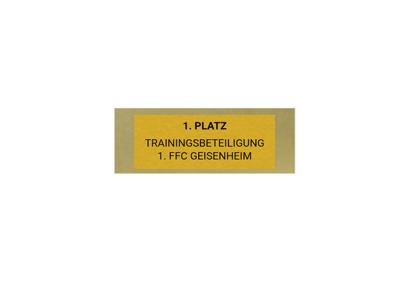 Glas Pokal Fußballspielerin - 19 cm / Transparent Schwarz