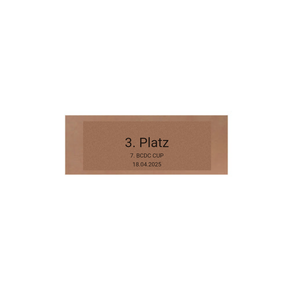 Glas Pokal Dart FG011 - 15 cm / Transparent Schwarz