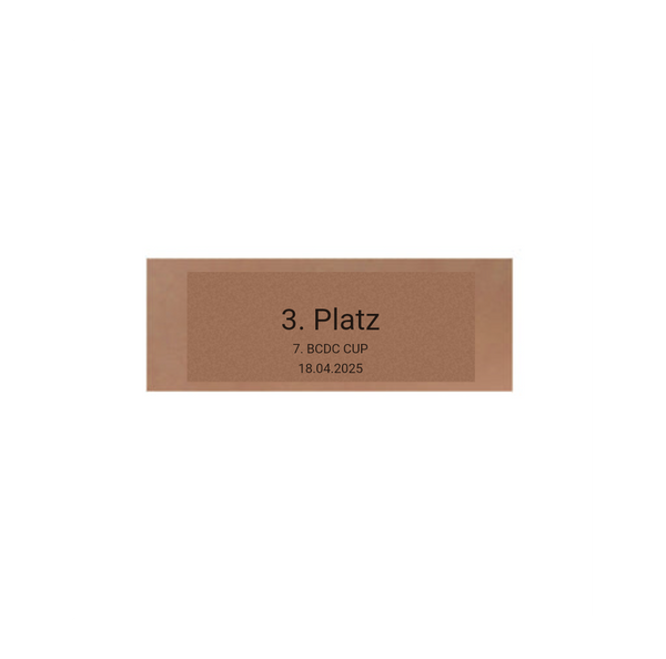 Glas Pokal Dart FG011 - 15 cm / Transparent Schwarz