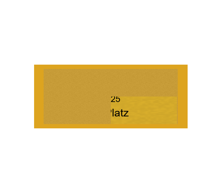 Gravurschild Gold selbstklebend - Gold / 60 x 25 mm