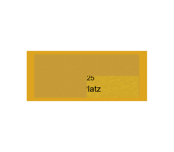 Gravurschild Gold selbstklebend - Gold / 60 x 25 mm