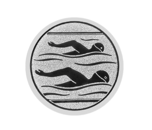 Glas Ständer W19x Schild & Emblem - 21.5 cm / Auswahl Blau