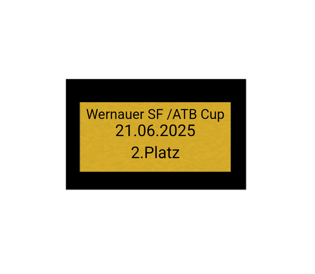 Fußball Pokal 85-3 teilweise begrenzt! - Silber Gold / 36 cm