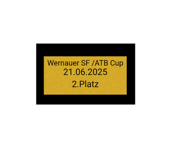 Fußball Pokal 85-3 teilweise begrenzt! - Silber Gold / 36 cm