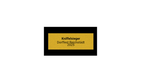 Würfel Trophäe KS418 - Gold / Schwarz / 12 cm