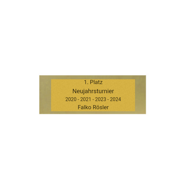 Glas Pokal Dart FG011 - 19 cm / Transparent Schwarz