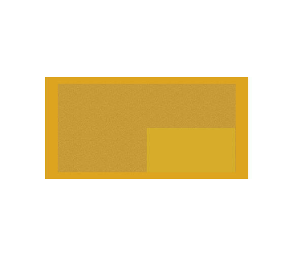 Gravurschild Gold selbstklebend - Gold / 50 x 25 mm