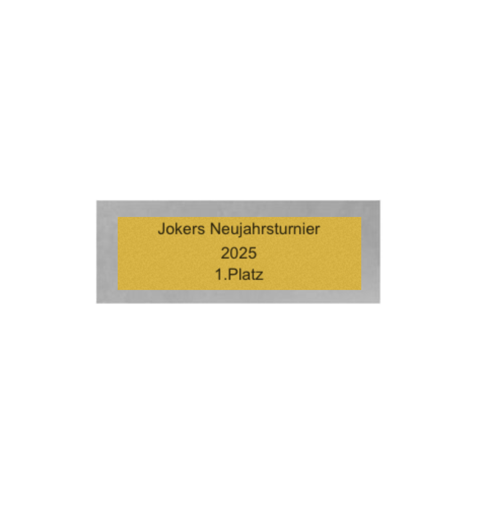 Dart Pokal FG4121 - 19.5 cm / Silber Mehrfarbig