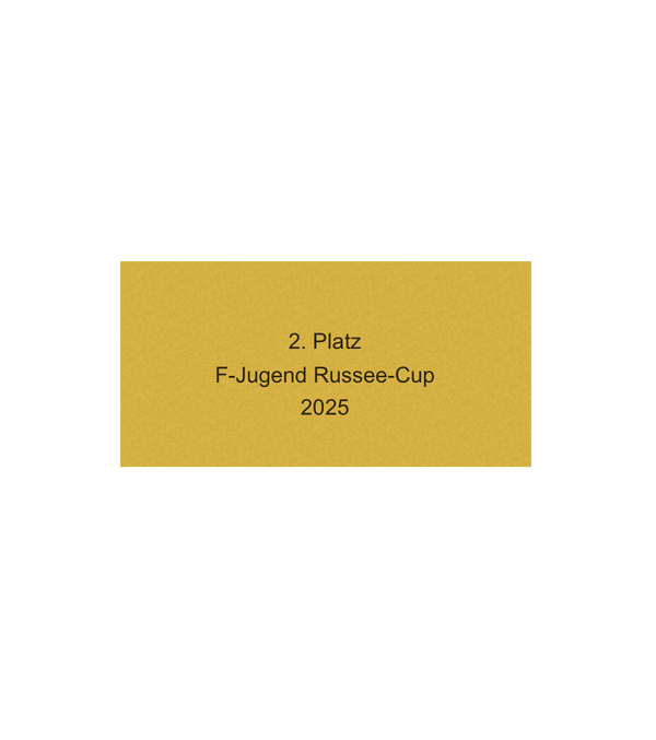 Fussballpokal 87-0 - Gold Schwarz / 47 cm