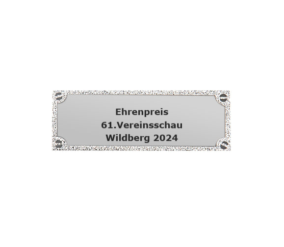 Gravurschild edel in Silber - Silber / 50 x 18 mm