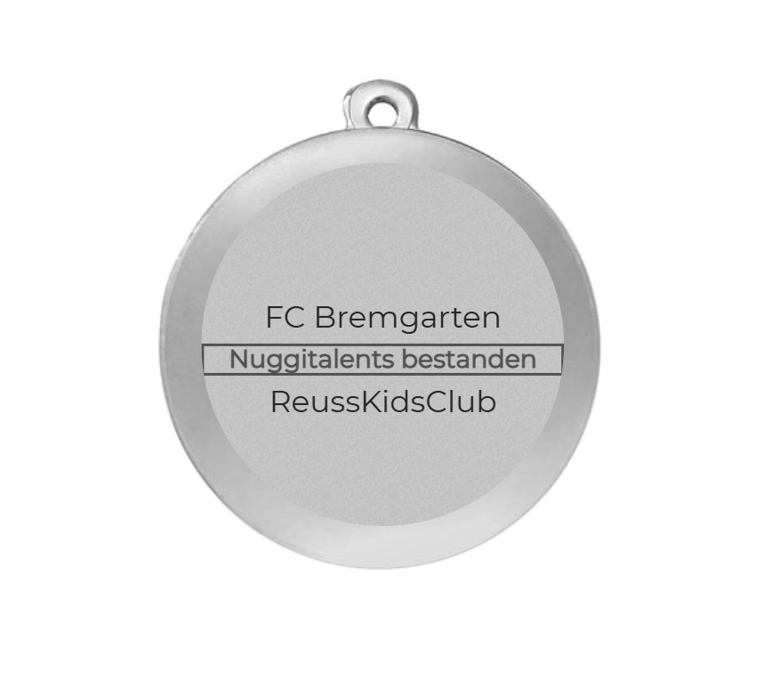 Medaille Fußball BS.ME75 50 mm - Silber / 50 mm