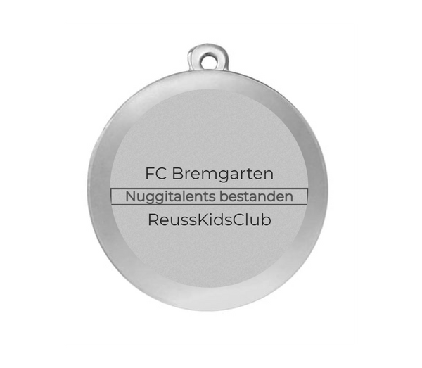 Medaille Fußball BS.ME75 50 mm - Silber / 50 mm