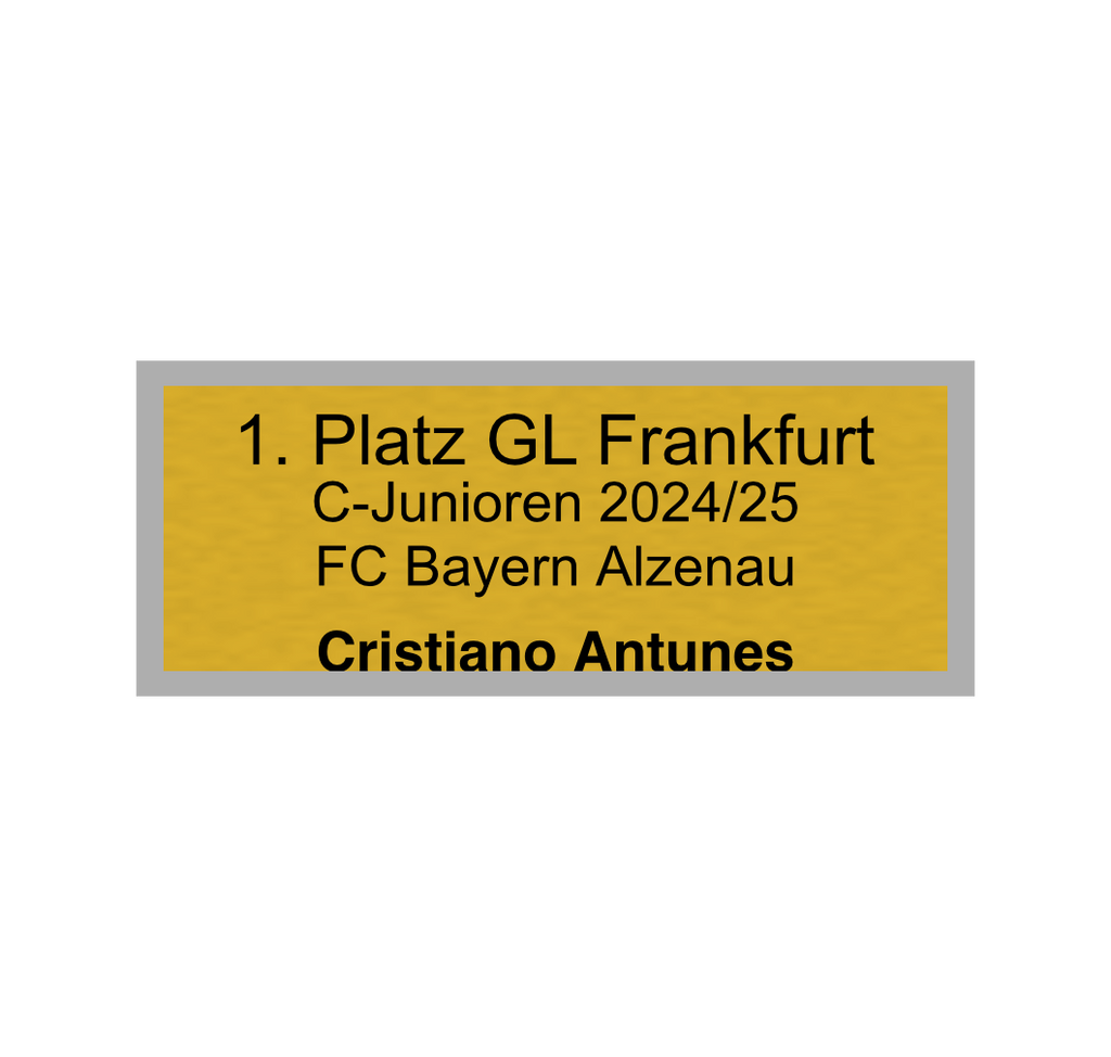 Fußball Pokal 0951 - 24 cm / Gold/Blau