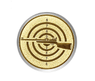 Edle Zinnrelief-Ehrentafel mit Profilrahmen - Gold/Silber / 19x24 cm