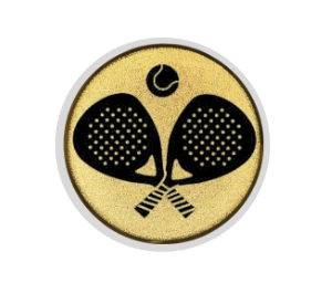 Glastrophäe 136-3 Schild & Emblem - 18 cm / Blau Spiegelglas