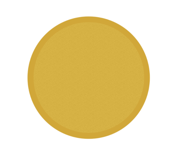 Gravurronde Gold selbstklebend - Gold / 30 mm