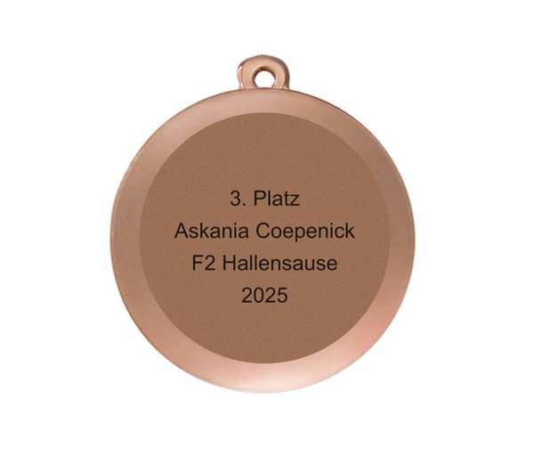 Medaille Fußball D112A Ø 50mm - Bronze / 50 mm