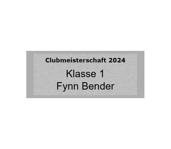 Gravurschild Silber selbstklebend - Silber / 50 x 20 mm