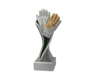 Torwarthandschuh Pokal FG4025 - 17 cm / Silber Gold Grün