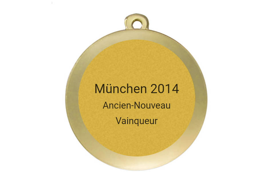 Medaille Fußball D112A Ø 50mm - Gold / 50 mm