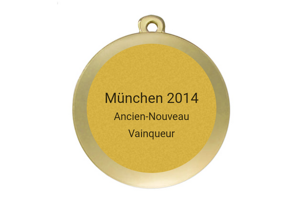 Medaille Fußball D112A Ø 50mm - Gold / 50 mm