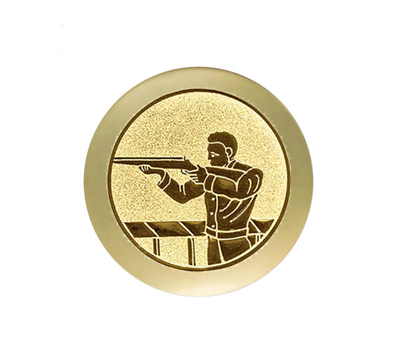 Glastrophäe 136-2 Schild & Emblem - Bunt / 18 cm