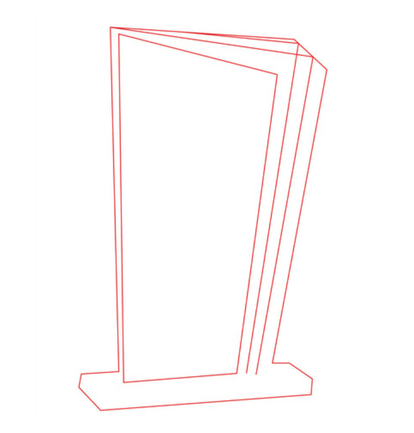 Glas Pokal 172-4 Lasergravur - 23 cm Gold / Laser-Gravur