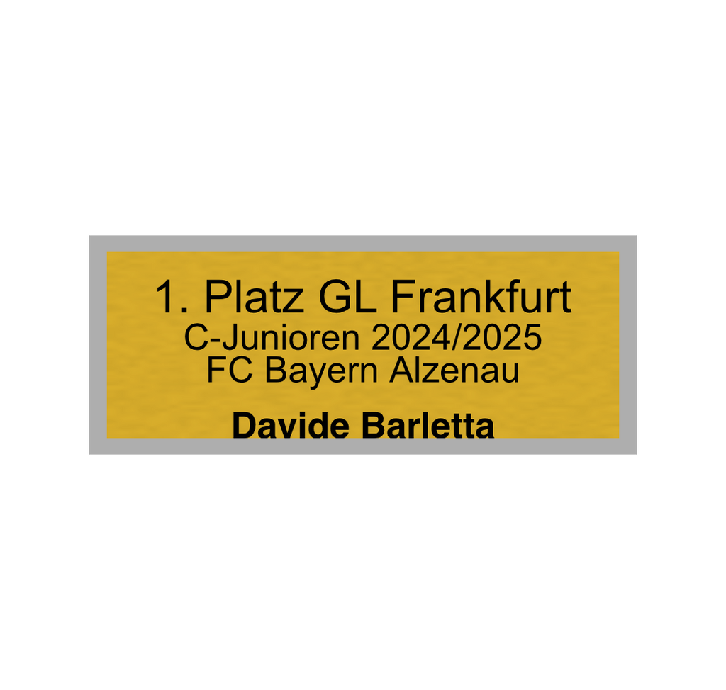 Fußball Pokal 0951 - 24 cm / Gold/Blau