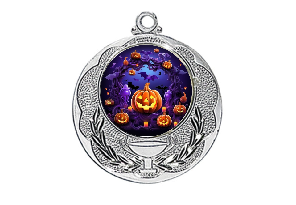 Medaille 028L Ø 40 mm - Silber / 50 mm