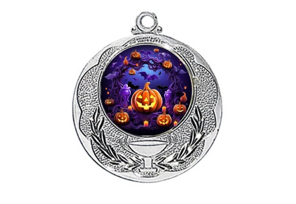 Medaille 028L Ø 40 mm - Silber / 50 mm