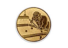 Glas Ständer W19x Schild & Emblem - 21.5 cm / Auswahl Rot