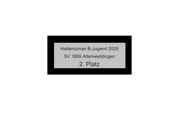 Pokalserie X151 Fußballspieler - 29.5 cm / Silber Gold