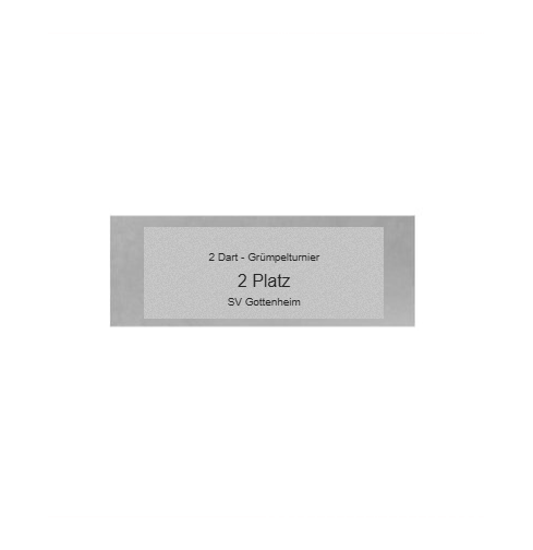 Glas Pokal Dart FG011 - 17 cm / Transparent Schwarz