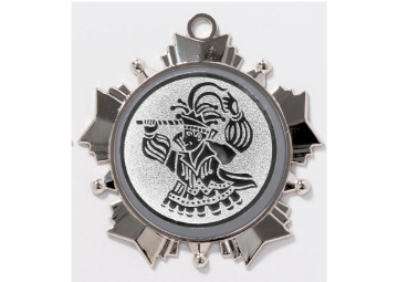 Zamak-Medaille 9229 Ø 70mm - Silber / 70 mm