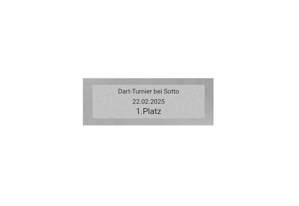 Dart Pokal PFS_009 - 19.5 cm / Silber Mehrfarbig